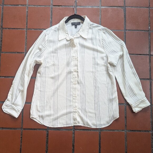 Banana Republic Classic Drapey Shirt Size Large - Picture 7 of 11